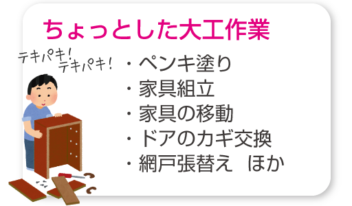 ちょっとした大工作業